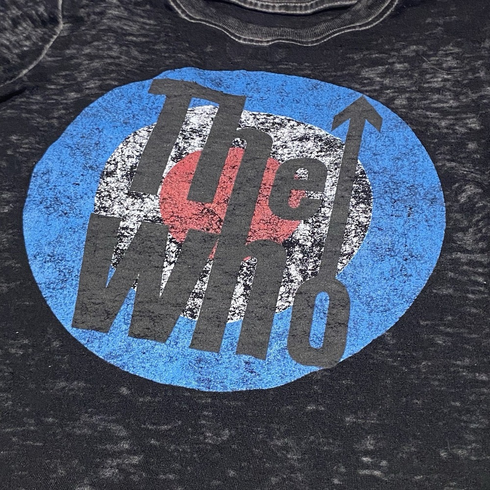 The Who Band T-Shirt Youth 3T | Distressed Burnout Graphic Tee | Rock Band Shirt - Picture 3 of 5